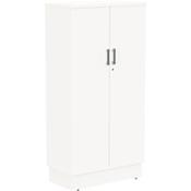 Grand Tall Cupboard With Lockable Doors W805xD420xH1615mm White image