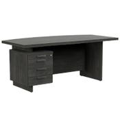 Grand Executive Office Desk With Left Side Drawers 1800mm Harbour Oak image