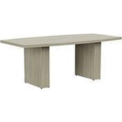 Grand 2000mm Arctic Oak Boat-Shaped Boardroom &amp; Meeting Table image