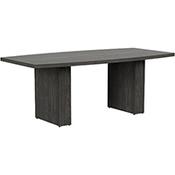 Grand 2000mm Harbour Oak Boat-Shaped Boardroom &amp; Meeting Table image