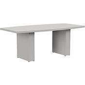 Grand 2000mm Grey Boat-Shaped Boardroom &amp; Meeting Table image