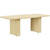 Grand 2000mm Maple Boat-Shaped Boardroom &amp; Meeting Table image