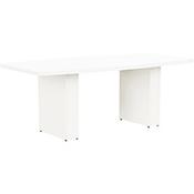 Grand 2000mm White Boat-Shaped Boardroom &amp; Meeting Table image
