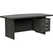 Grand Executive Office Desk With Right Side Drawers 1800mm Harbour Oak image