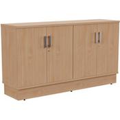 Grand 4 Doors Credenza Cabinet W1605xD420xH895mm Beech