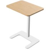 Gato Laptop Stand 550x400x670mm White Frame &amp; Beech Top