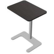 Gato Laptop Stand 550x400x670mm Silver Frame &amp; Harbour Oak Top