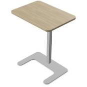 Gato Laptop Stand 550x400x670mm Silver Frame &amp; Urban Oak Top
