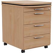 Oskar Mobile 4 Drawer Pedestal Beech W425mm image