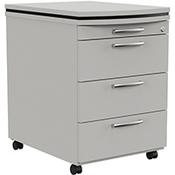 Oskar Mobile 4 Drawer Pedestal Grey W425mm image