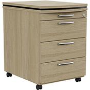 Oskar Mobile 4 Drawer Pedestal Urban Oak W425mm image