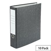 Charcoal A4 Lever Arch Files 70mm Pack of 10  image
