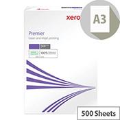 Xerox Premier A3 100gsm White Copier Paper 500 Sheets image
