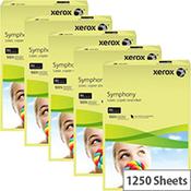 Xerox Symphony Pastel Yellow A4 Card Paper 160gsm Pack of 1250 Sheets (5 Reams x 250) image