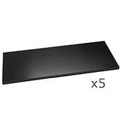 Bisley Standard Shelf For 1000mm Wide Cupboards &amp; Tambour Units Black Pack of 5 image