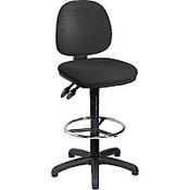 Draughtsmans Chair with Fixed Footrest Charcoal image