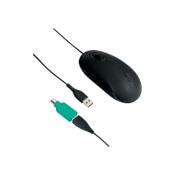 Targus - Mouse - optical - 3 buttons - wired - PS/2, USB - black image