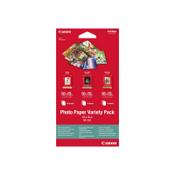 Canon Variety Pack VP-101 - 100 x 150 mm 15 sheet(s) photo paper kit - for PIXMA MG2550, MG3550, MG3650, MG5750, MG5751, MG6450, MG6850, MG7150, MG7750, MG7751 image