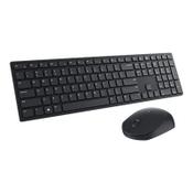 Dell Pro KM5221W Wireless Keyboard and Mouse Set  - 2.4 GHz Radio Frequency Connectivity USB Dongle - QWERTY UK English Layout - Windows, Mac and Chrome Compatible - Battery Powered - Colour: Black image