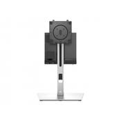 Dell Micro Form Factor All-in-One Stand MFS22 - Stand - for monitor/desktop - lockable - silver - screen size: 19"-27" - mounting interface: 100 x 100 mm - desktop