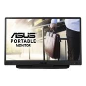 ASUS ZenScreen MB166C - LED monitor - 15.6" - portable - 1920 x 1080 Full HD (1080p) @ 60 Hz - IPS - 250 cd/m² - 800:1 - 5 ms - USB-C image