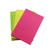 5 Star Extra Sticky Pads 70gsm 3 Neon Assorted Colours Yellow Pink &amp; Green 90 Sheets 150x101mm [Pack 3]