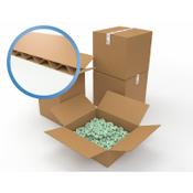 Packing Carton Single Wall Strong Flat Packed 305x254x254mm Brown [Pack 25] image