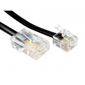 Cables Direct RJ11/RJ45 3m networking cable Black