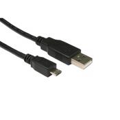 Cables Direct USB 2.0 Micro B, 0.5m USB cable USB A Micro-USB B Black image