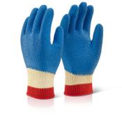 Beeswift Kutstop Full Cuff Kevlar Latex Work Gloves Size L Blue Pack of 10 Pairs Ref KLGFCL