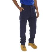 Beeswift Poly Cotton Work Trousers  Navy Blue 32S image