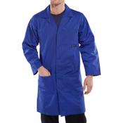Beeswift Poly Cotton Warehouse Coat Royal Blue 34