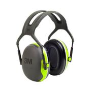 3M PELTOR X4A Hi-Viz Headband Ear Defender Headset SNR33 Black &amp; Green Ref X4A