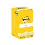 Post-it Notes 76x76mm 100 Sheets Canary Yellow (Pack of 12) 654-CY