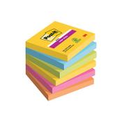 Post-it Super Sticky Z-Notes 76x76mm 90 Sheets Carnival (Pack of 6) 654-6SS-CARN