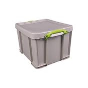 Really Useful 35L Stacking Box Recycled Grey 35RDGCB image