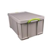 Really Useful 64L Stacking Box Recycled Grey 64RDGCB image