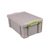 Really Useful 9L Stacking Box Recycled Grey 9RDG image