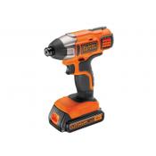 BLACK &amp; DECKER BDCIM18C1 Impact Driver 18V 1x1.5Ah Li-ion image