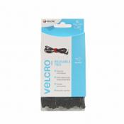 VELCRO VELCRO ONE-WRAP Reusable Ties (6) 12mmx20cm Black