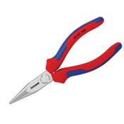 Knipex Snipe Nose Side Cutting Pliers (Radio) Multi-Component Grip 160mm (6.1/4in) image