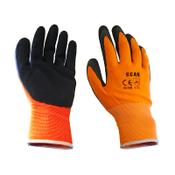 Scan Hi-Vis Orange Foam Latex Coated Gloves - XL (Size 10) image