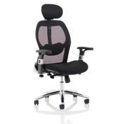 Sanderson II Black Fabric Mesh Back Chair image