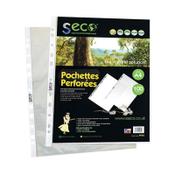 Stewart Superior Eco Punch Pocket Clear A4 50 Micron Embossed Clear(Pack of 100) PP50