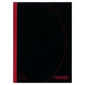 Concept Hardcover Notebook A4 384 Page - Stylish Black &amp; Red Cover image