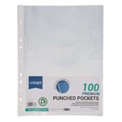 Concept Pack of 100 A4 45 Microns Punched Pockets - Secure Document Sleeves image