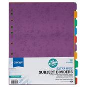 Concept Extra Wide 10 Part Index Dividers 230gsm - Strong Organization image