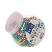 Concept Multicolour 28mm Paper Clips Tub of 200 - Fun &amp; Practical image