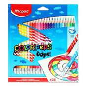 Maped Box 24 Color'Peps Erasable Colouring Pencils - Oops - Perfect for Mistake-Free Art image