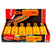 Maped Fluo'Peps Classic Highlighter - Orange - Vibrant Tool for Studying image